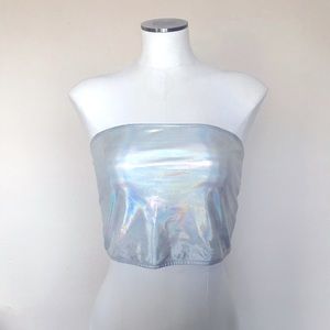 Wild Fable Iridescent Tube Top